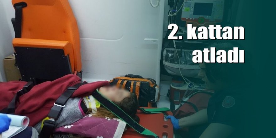 Zonguldak'ta babasından korkan genç kız balkondan atladı