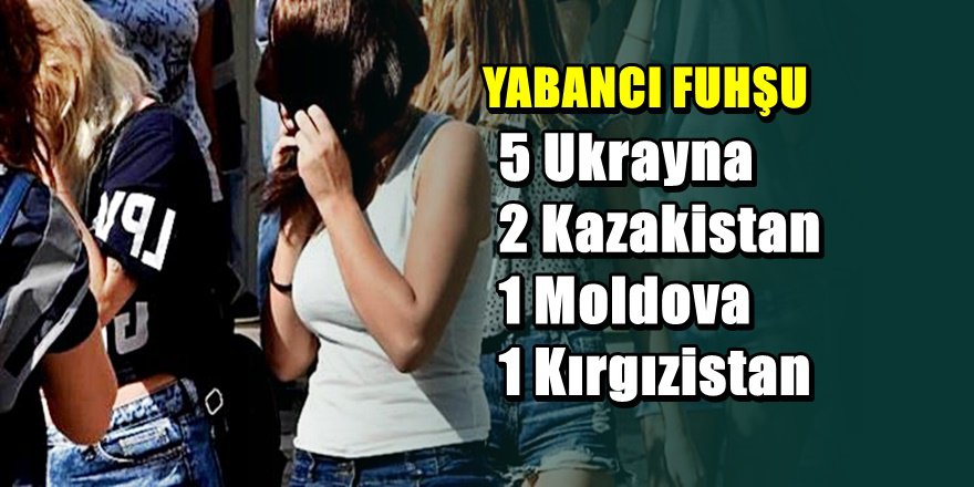 Antalya'da yabancı uyruklu fuhşa operasyon; 4 Gözaltı