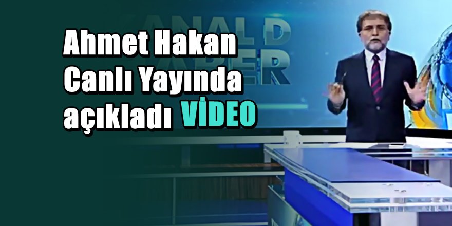 Ahmet Hakan'ın ' Canlı Yayınında ' olay Melih Gökçek iddiası