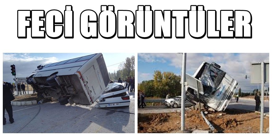 Kütahya'da feci kaza 3'ü ağır 9 yaralı