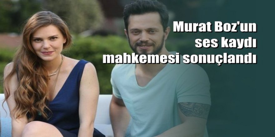 Murat Boz'a ses kaydı şoku