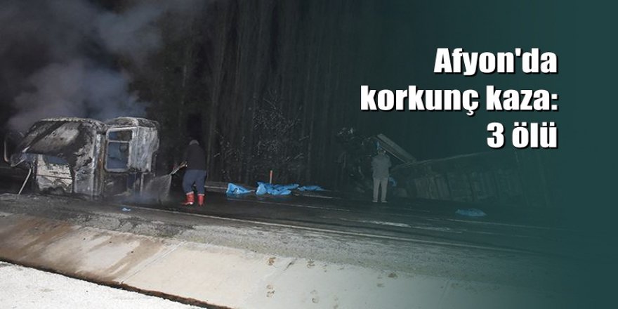 Afyonkarahisar'da katliam gibi TIR kazası