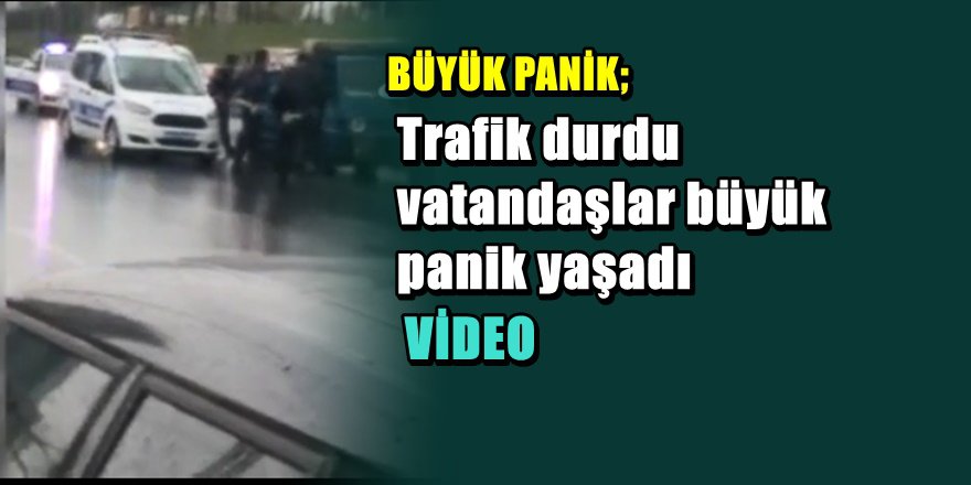 İstanbul TEM'de ters yöne giren kamyonet paniği