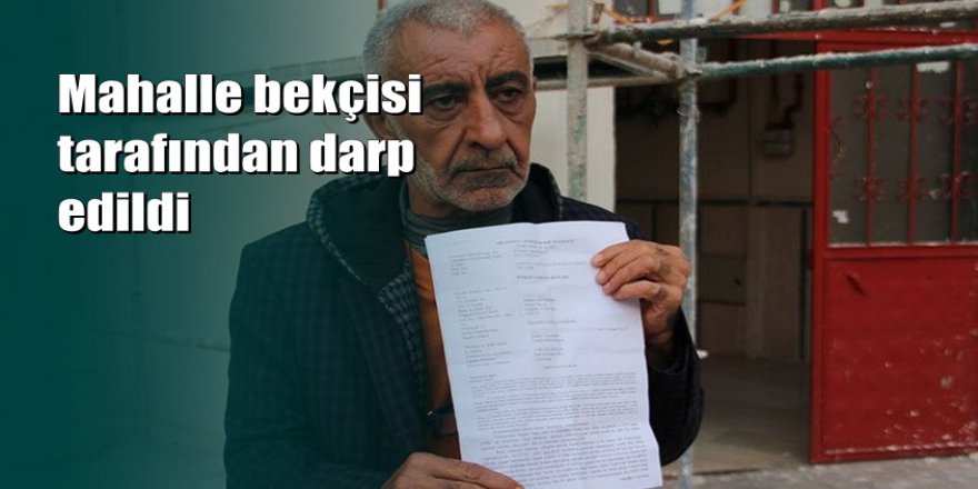 Mahalle bekçisi, 54 yaşındaki adama silah çekip çocuğunun yanında tekme attı