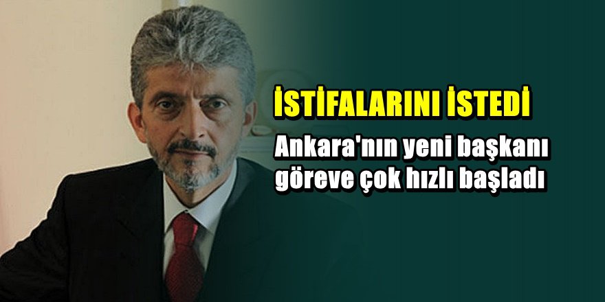 Ankara'nın yeni başkanı göreve çok hızlı başladı