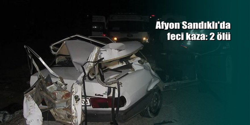 Afyonkarahisar'da kaza: 2 ölü