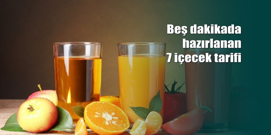 Yağ yakan ev yapımı 7 içecek tarifi