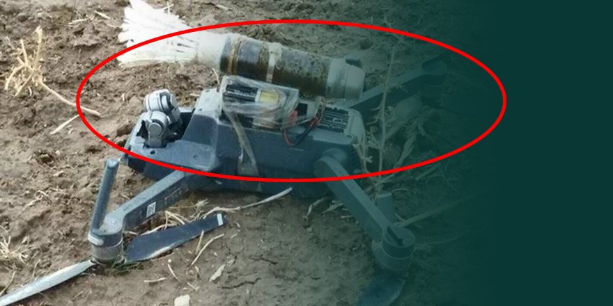PKK'nın el bombası yüklediği drone düşürüldü