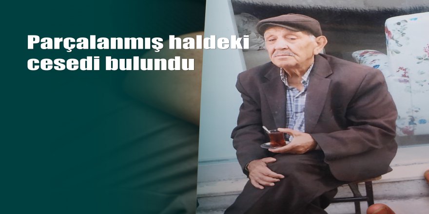 Isparta’da yaşlı adamın parçalanmış cesedi bulundu