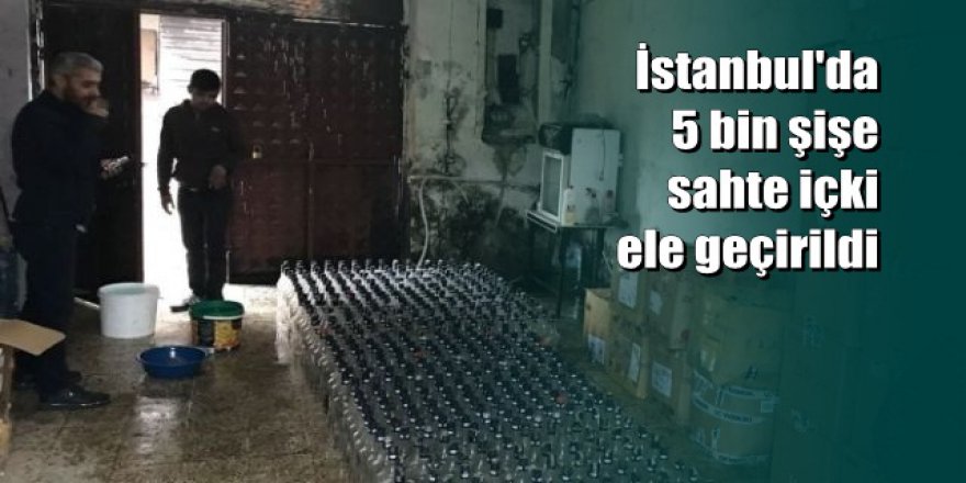 Polisten 1 milyonluk sahte içki operasyonu