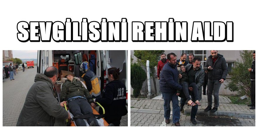 Sevgilisini bıçaklayan kız çırılçıplak pencereden atlamaya kalktı
