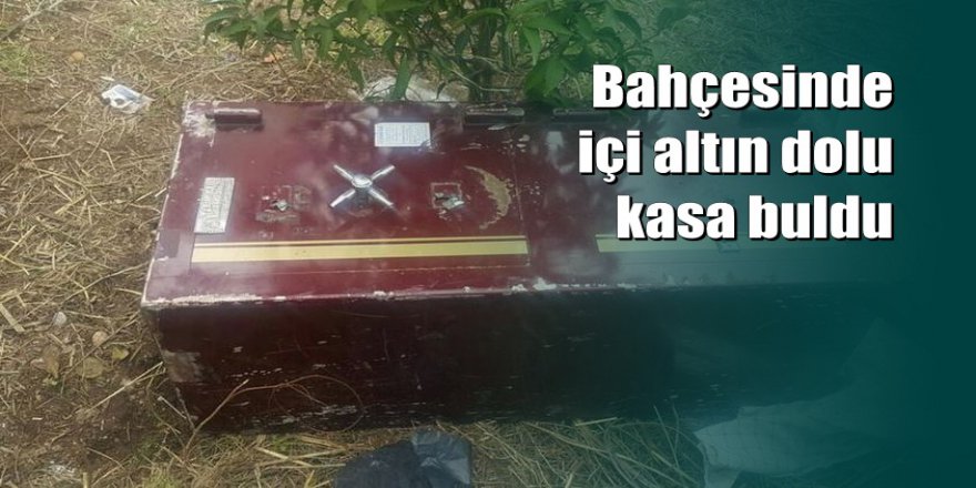 Hırsızlar altın dolu kasayı çaldı, açamayınca bahçeye attı