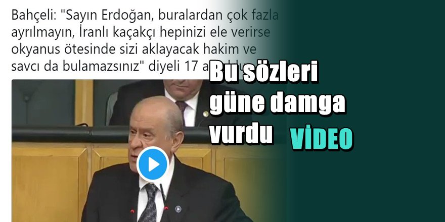 Devlet Bahçeli'nin bu 'Rıza Sarraf ' görüntüleri sosyal medyayı salladı