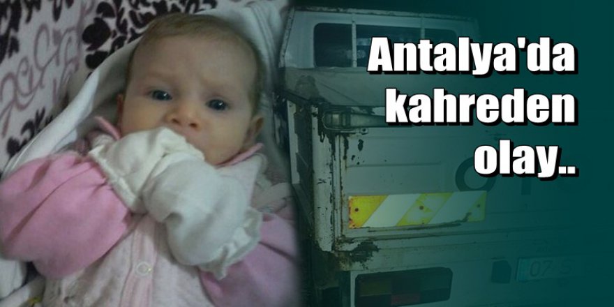 Babasının geri manevra yaptığı kamyonetin altında can verdi