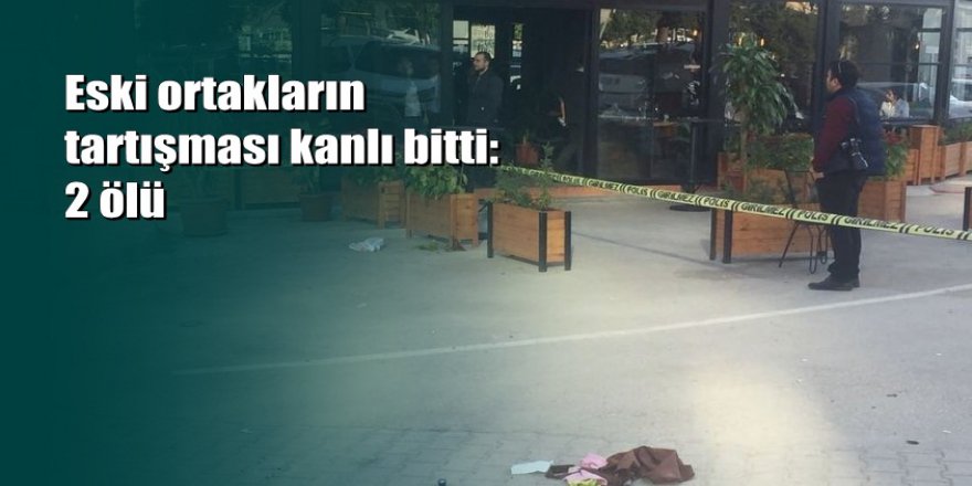 Kafedeki borç tartışmasında 2 eski ortağını öldürdü