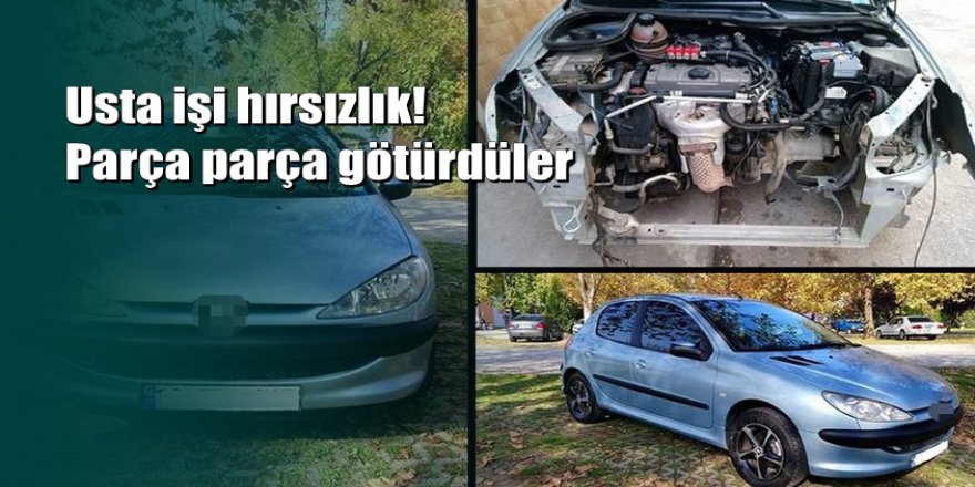 Bursa'da park halindeki otomobili parça parça çaldılar