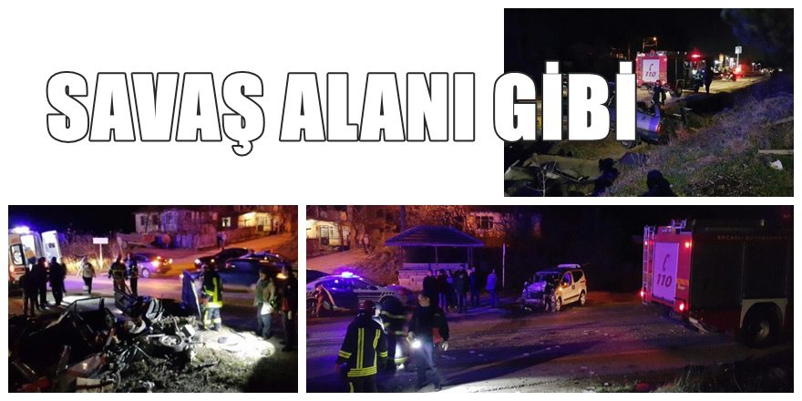 Kocaeli'nde feci kaza 2 Ölü 3 Yaralı