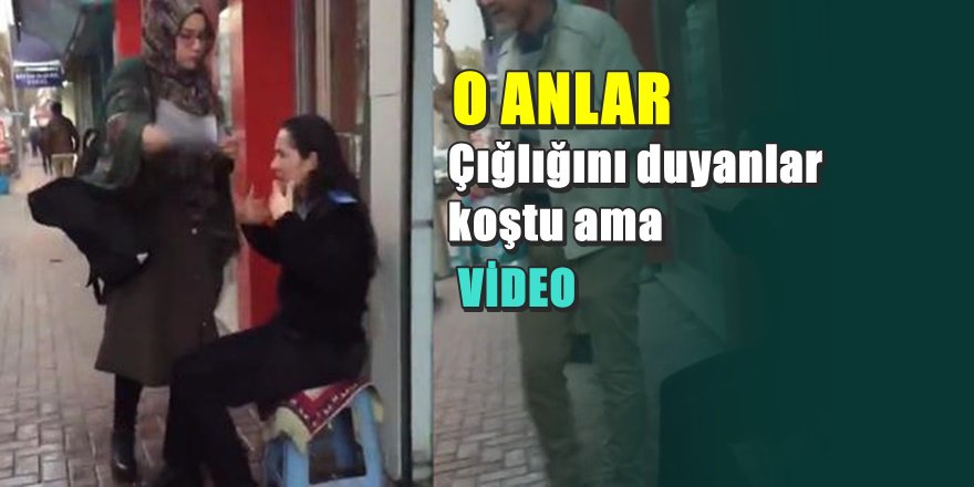 Konya'da sokak ortasında dehşet görüntüleri