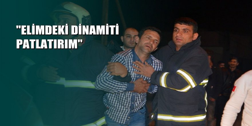 Adana'da alkollü adam fünye ile intihara kalkıştı