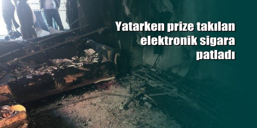 Elektronik sigara patladı: Ev küle döndü
