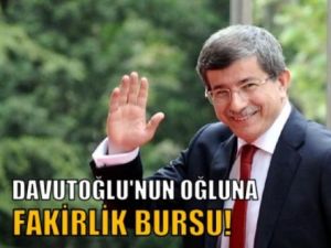 Bakan'ın Oğluna Fakirlik Bursu!