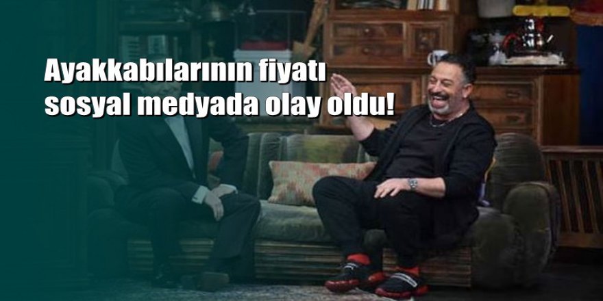 Tolga Çevik'in programına katılan Cem Yılmaz'ın ayakkabıları olay oldu