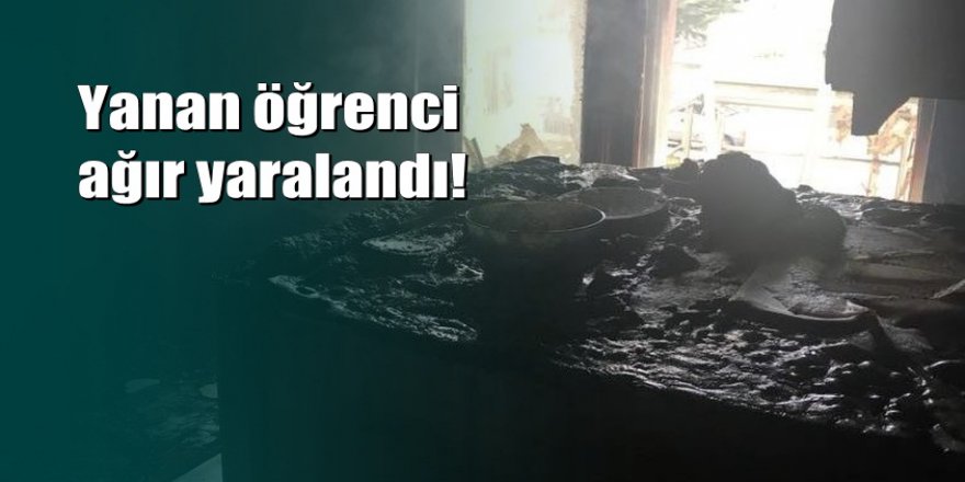 Isparta'da öğrenci apartında tüp patladı: 1 öğrenci ağır yaralandı