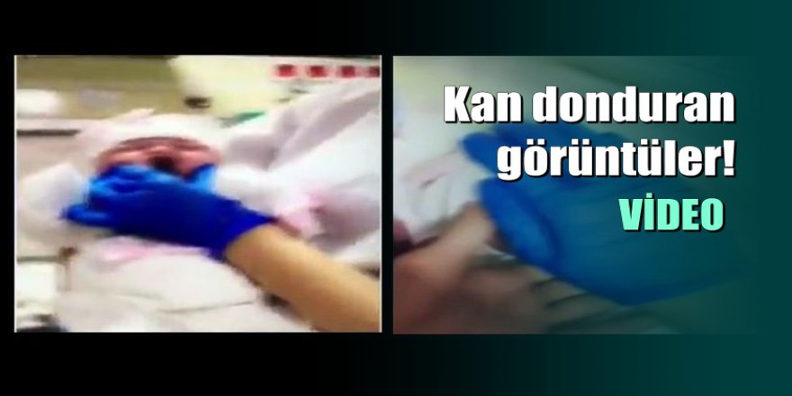 Samsun'da Özel Hastanede skandal görüntüler