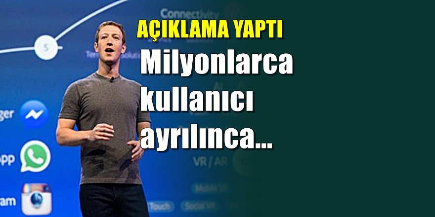 Facebook sahibi Mark Zuckerberg'den açıklama