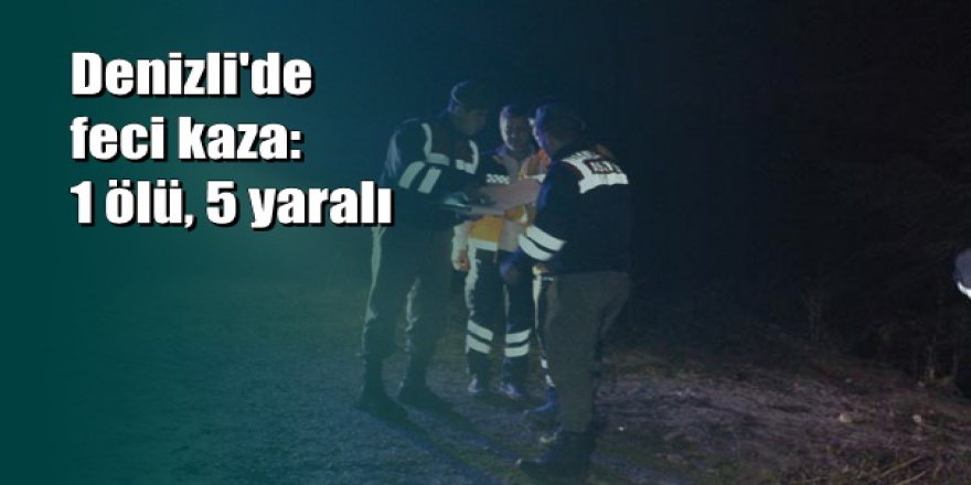 Otomobil şarampole yuvarlandı: 1 ölü, 5 yaralı