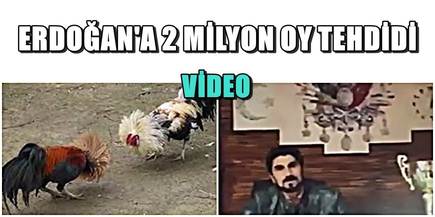 Erdoğan'a Horoz Dövüştürenlerden görüntülü ' Meral Akşener ' tehdidi