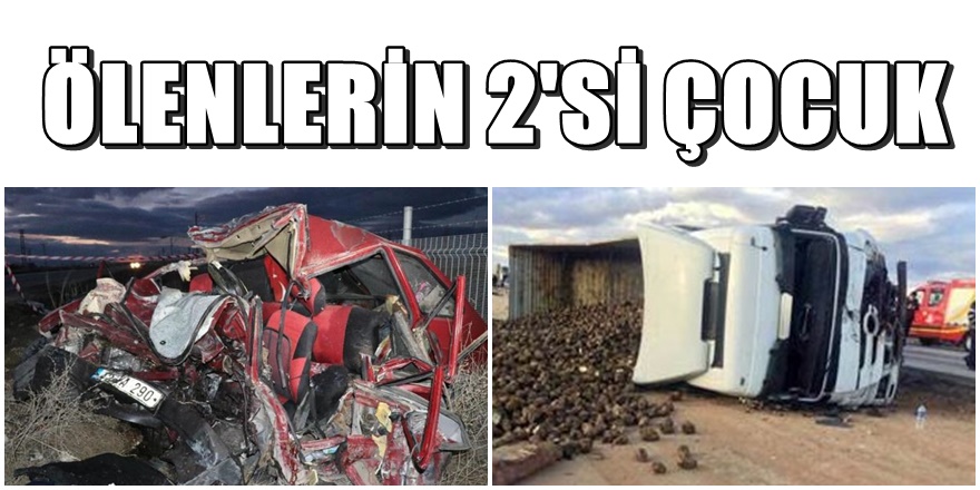 Konya'da katliam gibi kaza; 4 ölü