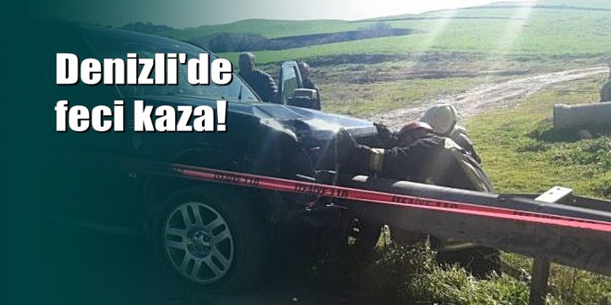 Bariyerlere çarpan cipin sürücüsünün bacağı koptu