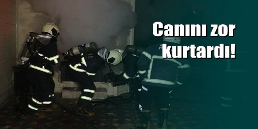 Adana'da kısa devre yapan klima apartman dairesini küle çevirdi