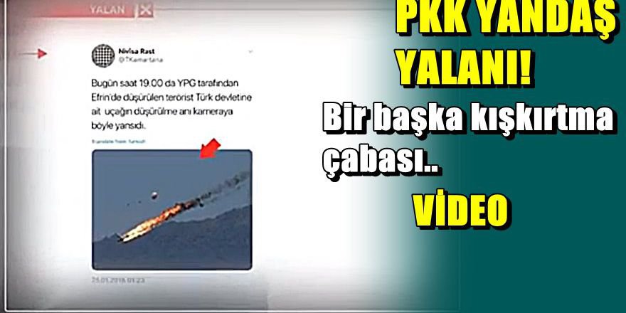 PKK'dan sosyal medyada TSK'ya çirkin hile
