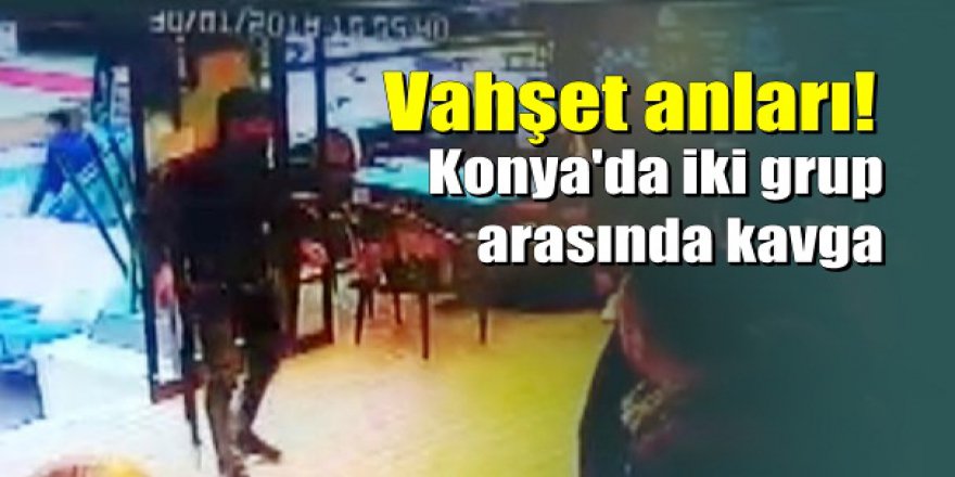 Konya'da pompalı tüfekle kafe baskını