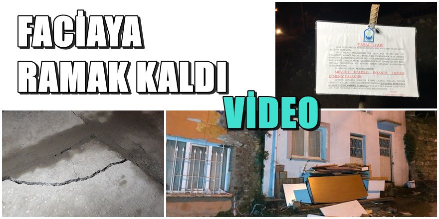 Bursa'da toprak kayması paniği; 60 ev boşaltıldı