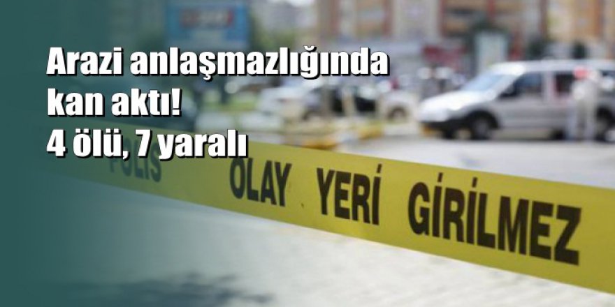 Diyarbakır'da silahlı kavga: 4 ölü, 7 yaralı