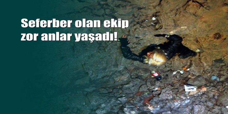 Antalya'da alkolü fazla kaçıran genç kadın falezlere tırmandı