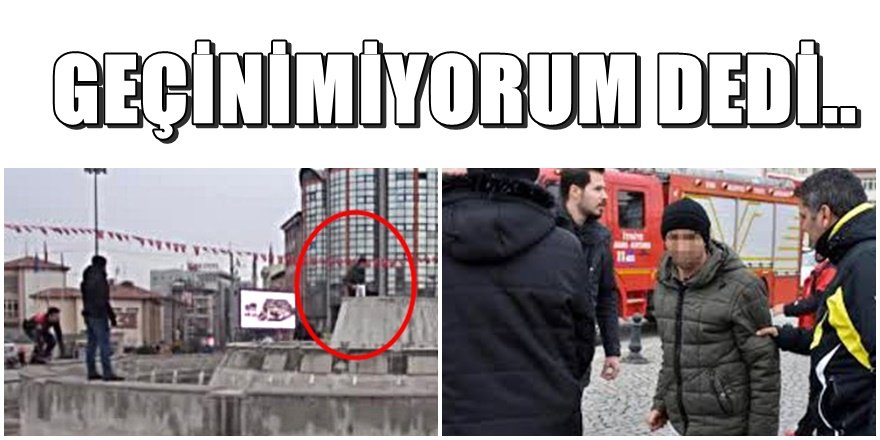 Sivas'da işsiz adam kendisini yakmak istedi