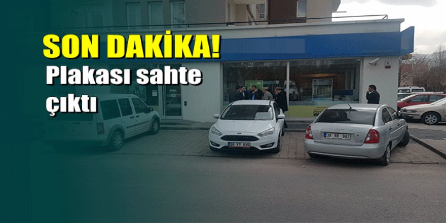 Kayseri'de banka soygunu