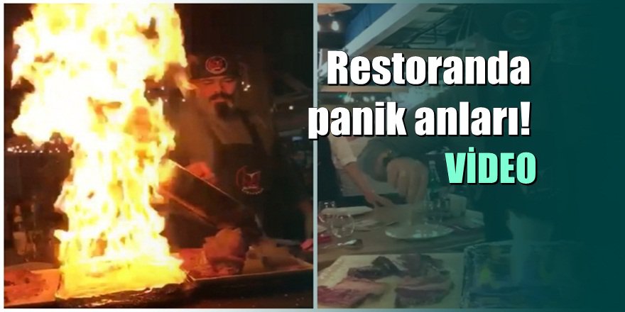 Nusret'e özenen şefin masada et pişirme şovu kötü bitti