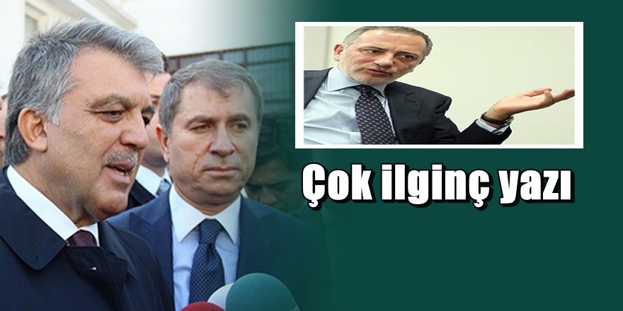 Fatih Altaylı'dan Abdullah Gül'e ilginç mesaj