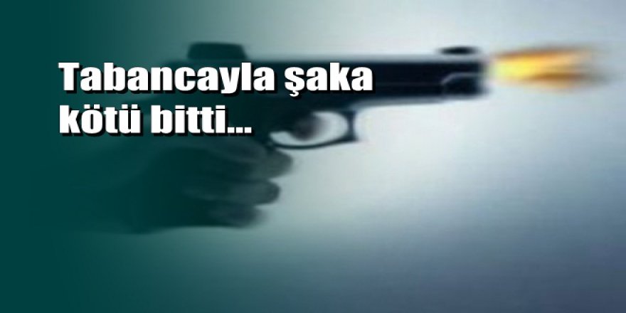 Denizli'de şakalaşırken kız arkadaşını alnından vurdu