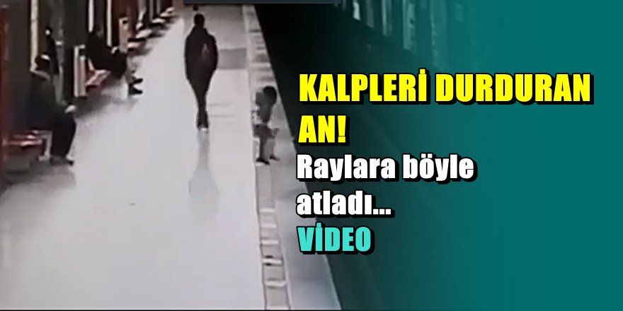 Milano'da çocuk tren raylarına atladı