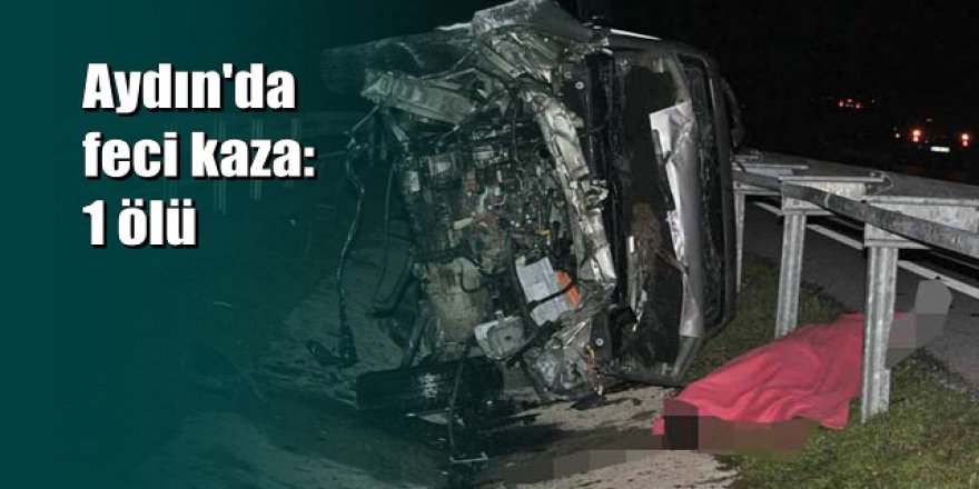 Aydın'da otomobil bariyerlere çarptı: 1 ölü