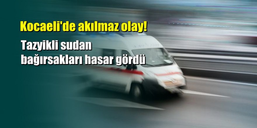 Kabız olan eşine hortumla müdahale edince öldürdü