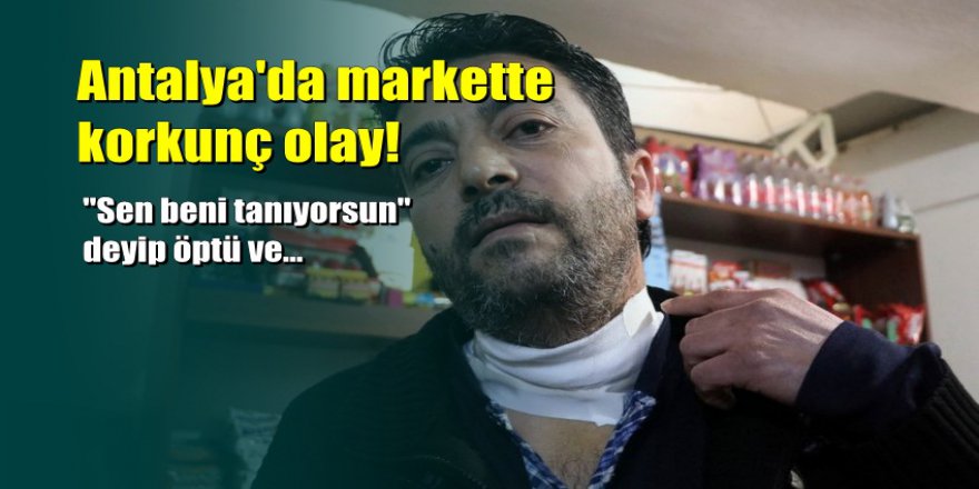 Antalya'da gasp: Önce öptü sonra boğazını keserek gasp etti