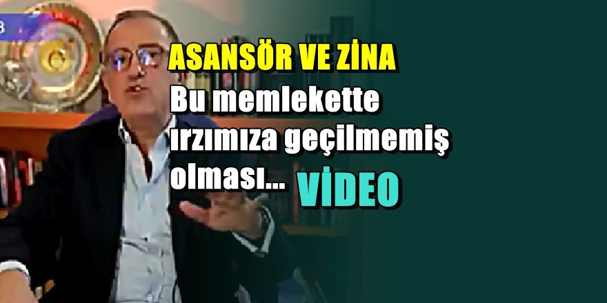 Fatih Altaylı'dan zehir zemberek 'Zina ' videosu