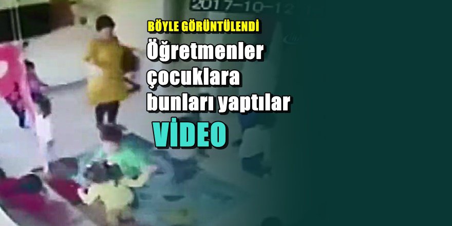 Samsun'da özel kreşte çocuklara şiddet kamerada
